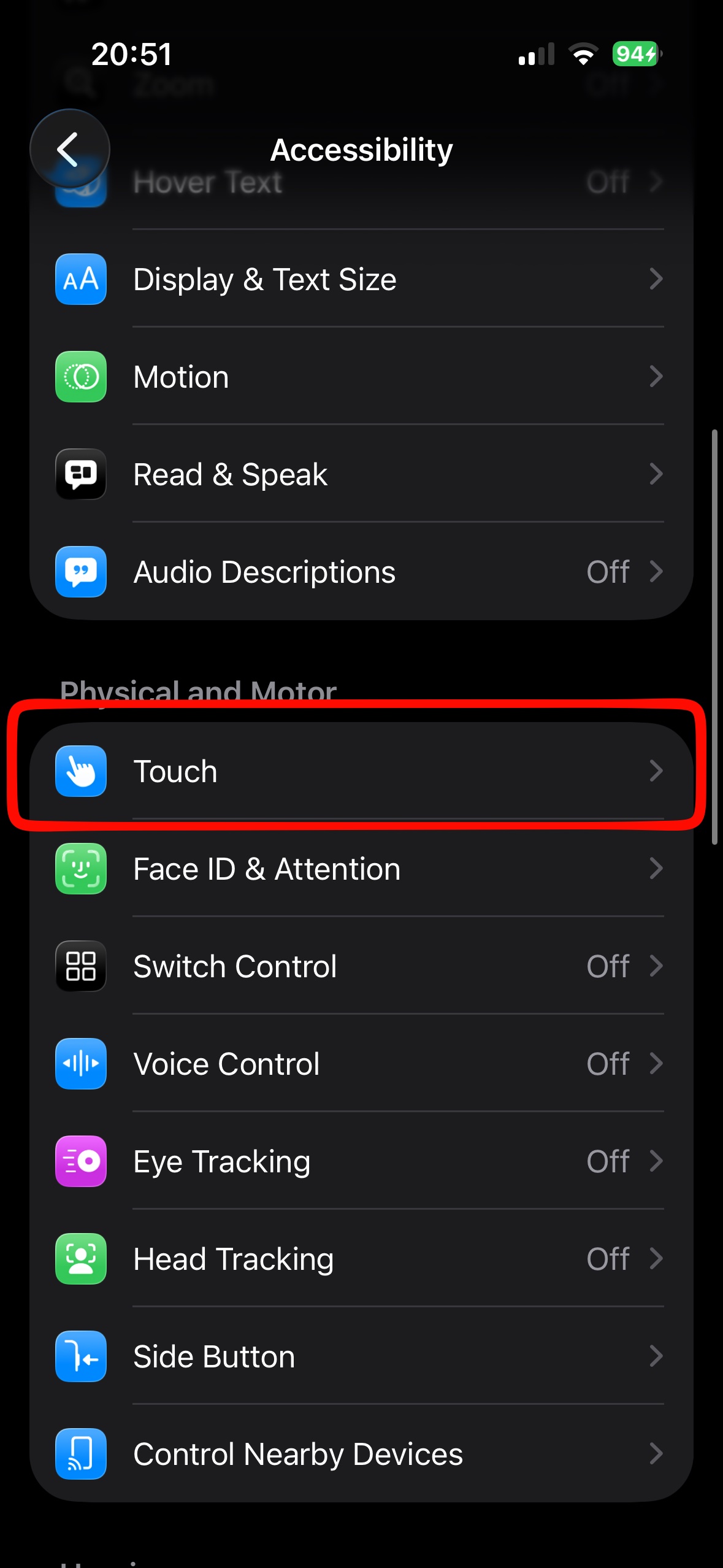 Setup back tap step 2